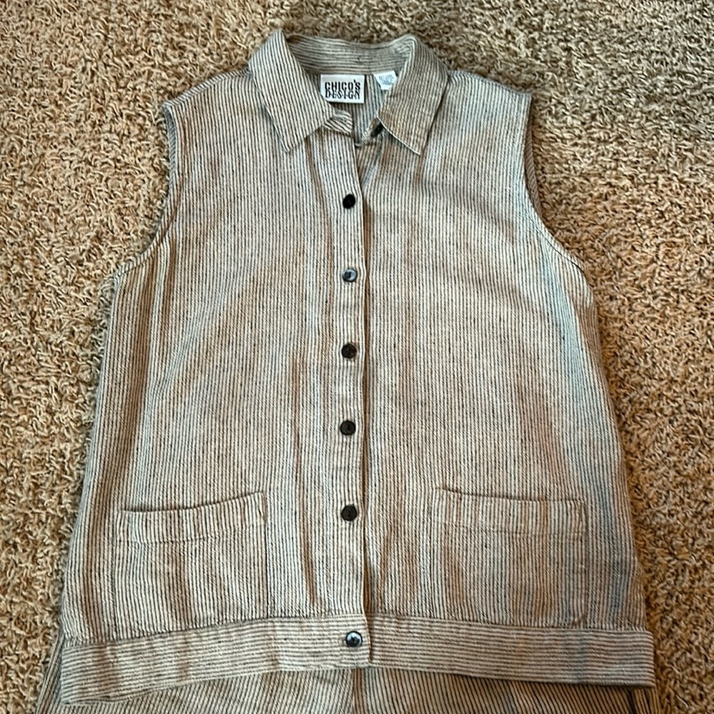 Chicos linen vest top
